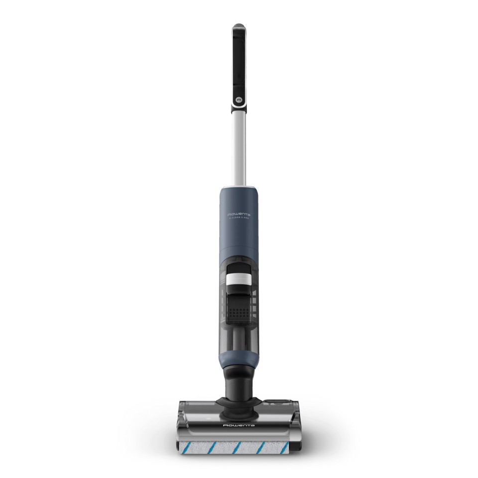 Rowenta X-Clean 5 Pro GZ5436E0 scopa elettrica Aspirapolvere a bastone 2 in 1 Batteria Secco e bagnato Senza sacchetto 0,5 L Blu, Nero