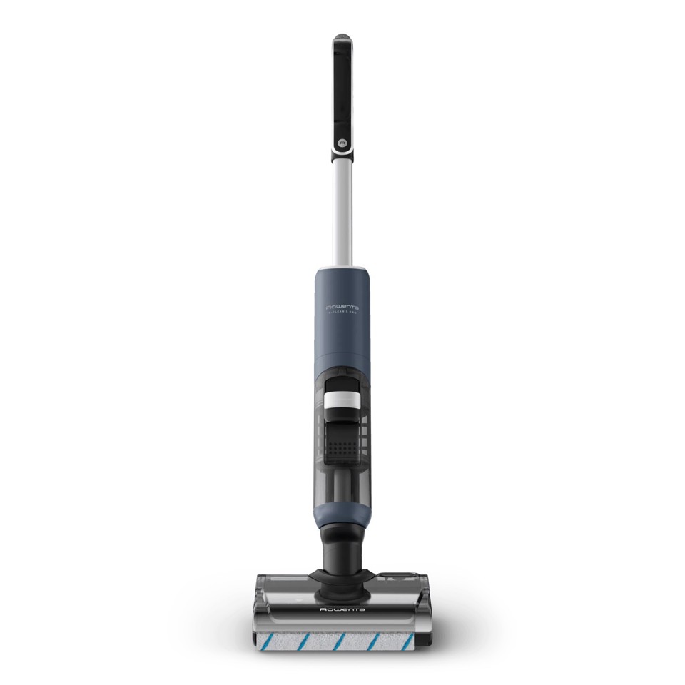 Rowenta X-Clean 5 Pro GZ5436E0 scopa elettrica Aspirapolvere elettrica Batteria Secco e bagnato Senza sacchetto 0,5 L Blu, Nero