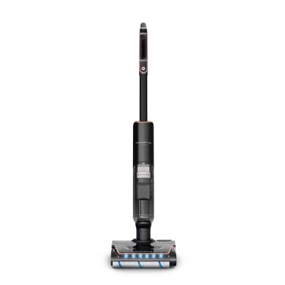 Rowenta X-Clean 7 , Lavapavimenti Senza Fili, Autonomia 50', Tecnologia Smart, Assistente Vocale, Autopulizia e Asciugatura, Luci Led, Pulizia Bordi, GZ5736