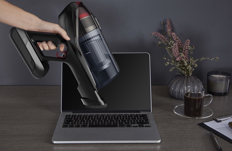 Rowenta X-Force Flex 12.60 RH98A7WO aspirapolvere senza filo Rosso, Grigio Senza sacchetto