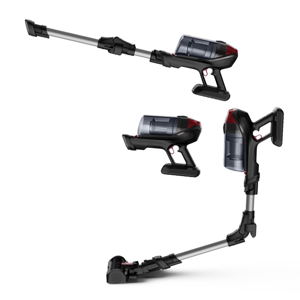 Rowenta X-Force Flex 12.60 RH98A7WO aspirapolvere senza filo Rosso, Grigio Senza sacchetto