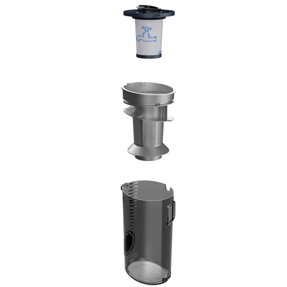 Rowenta X-Force RH9680WO aspirapolvere senza filo Blu, Grigio Senza sacchetto