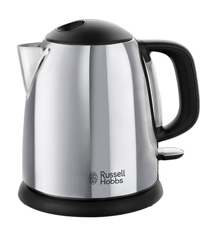 Russell Hobbs Victory bollitore elettrico 1 L 2400 W Nero, Acciaio inossidabile