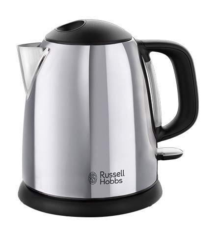 Russell Hobbs Victory bollitore elettrico 1 L 2400 W Nero, Acciaio inox