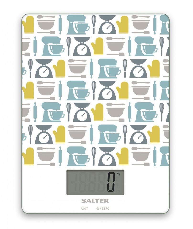 Salter 1102GNBLDR bilancia da cucina Multicolore Rettangolo Bilancia da cucina elettronica