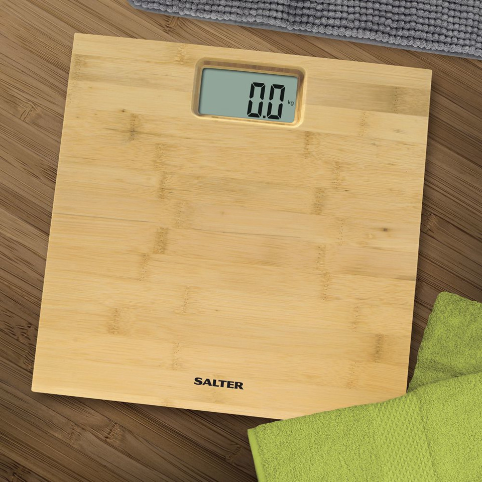 Salter 9086 WD3R Quadrato Legno Bilancia pesapersone elettronica