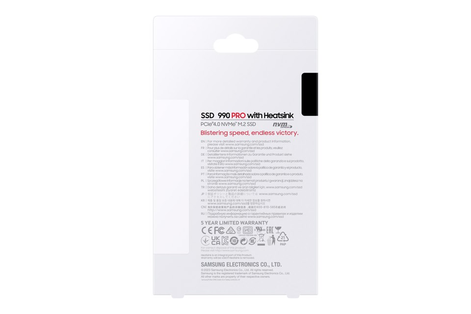 Samsung 990 PRO con dissipatore 1 TB
