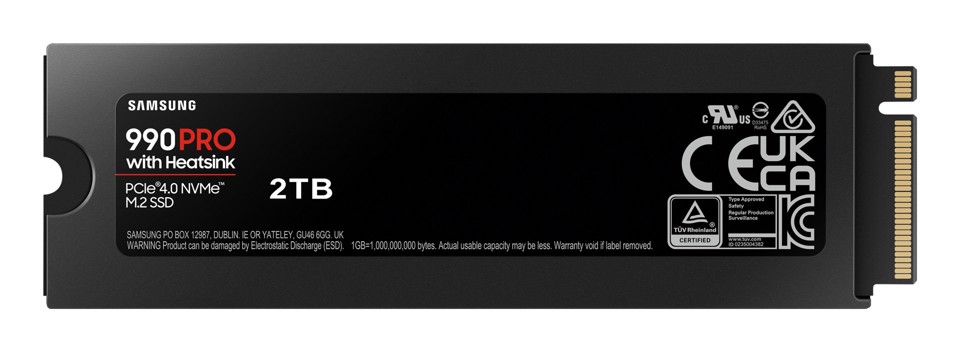 Samsung 990 PRO con dissipatore 2 TB