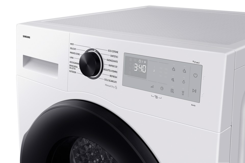 Samsung Asciugatrice Crystal EcoDry 9 Kg DV90DG52A0AHET