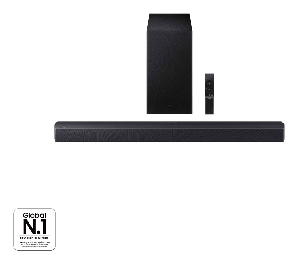 Samsung B-Series Soundbar HW-B450F/ZF, Audio 2.1 canali, Wireless Dolby 2ch, 2025