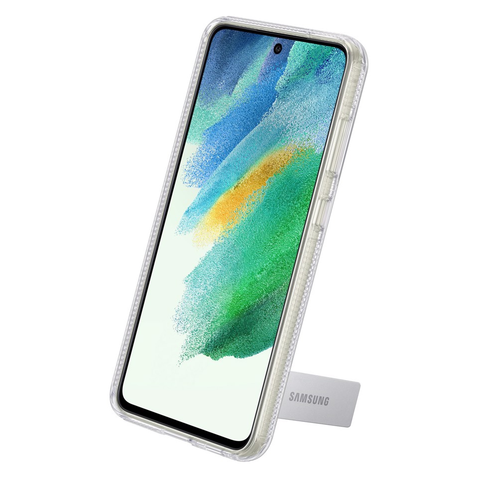 Samsung Clear Standing Cover Trasparente per Galaxy S21 FE 5G