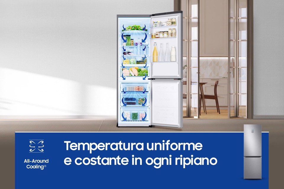 Samsung Frigorifero Combinato EcoFlex 1.85m 344L RB34C671DS9