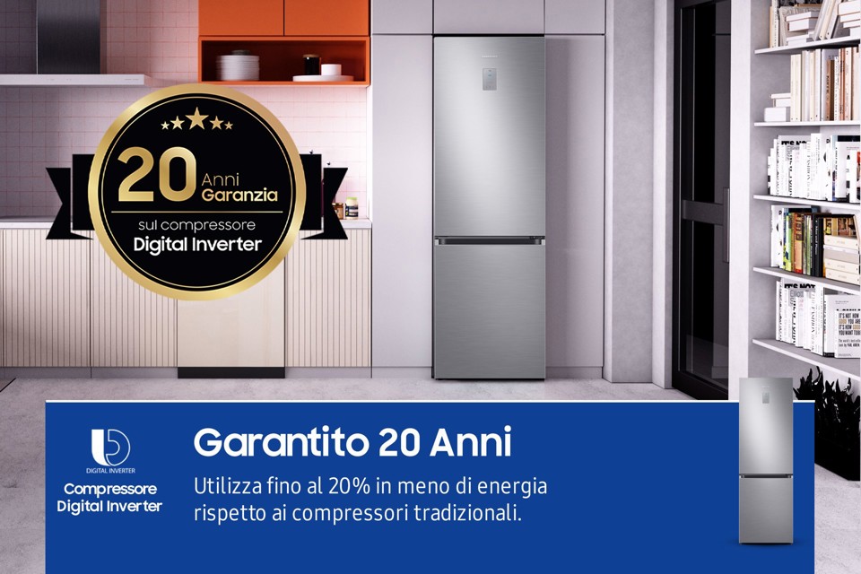 Samsung Frigorifero Combinato EcoFlex 1.85m 344L RB34C671DS9