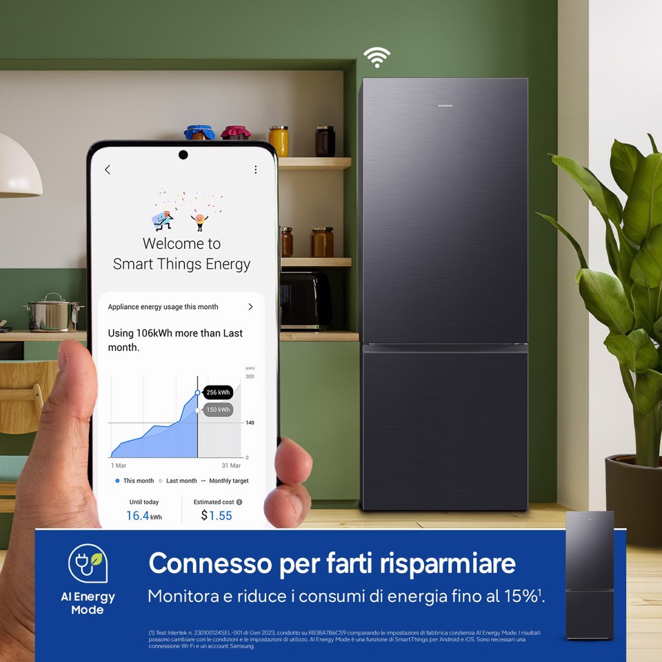Samsung Frigorifero Combinato largo 75cm 538L RB53DG706AB1EF