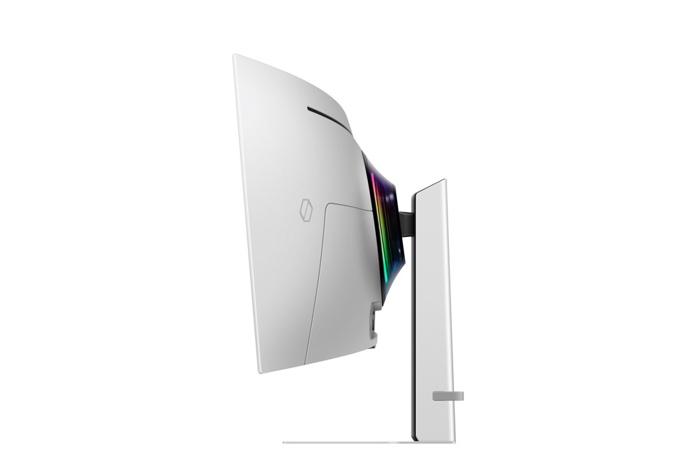 Samsung G93SD Monitor PC 124,5 cm (49") 5120 x 1440 Pixel Dual QHD OLED Argento
