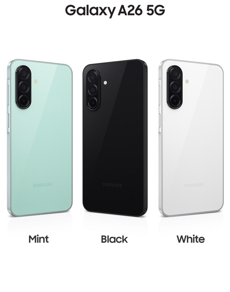Samsung Galaxy A26 5G, Smartphone con Funzioni intelligenti, Display Super AMOLED 6.7”, 6GB RAM, 128GB, Batteria 5.000 mAh, memoria espandibile, Mint