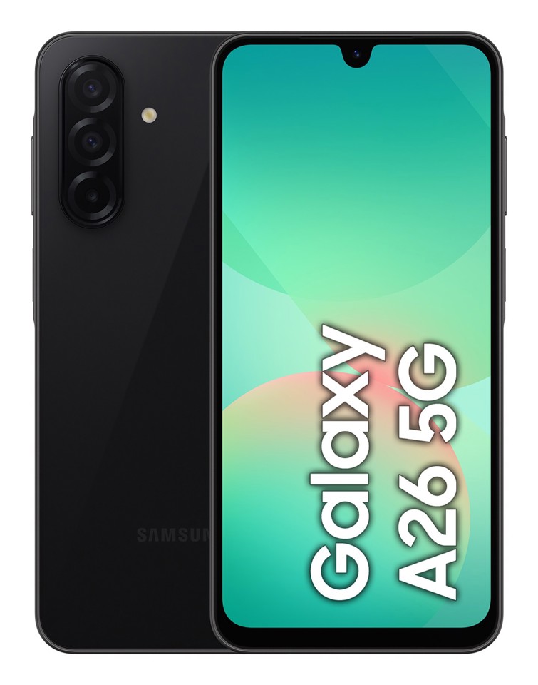 Samsung Galaxy A26 5G, Smartphone con Funzioni intelligenti, Display Super AMOLED 6.7”, 8GB RAM, 256GB, Batteria 5.000 mAh, memoria espandibile, Black