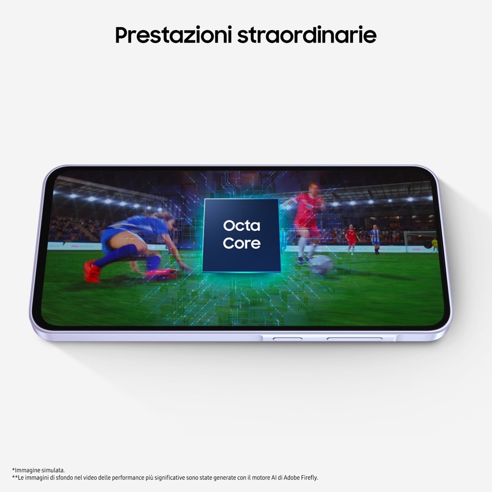 Samsung Galaxy A36 5G, Smartphone con Funzioni intelligenti, Display Super AMOLED 6.7”, 6GB RAM, 128GB, Camera 50MP, Batteria 5.000 mAh, IP67, Awesome Lavender