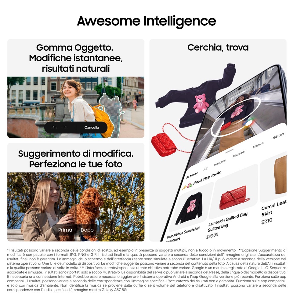 Samsung Galaxy A37 5G 17 cm (6.7") Doppia SIM Android 16.0 USB tipo-C 6 GB 128 GB 5000 mAh Grigio