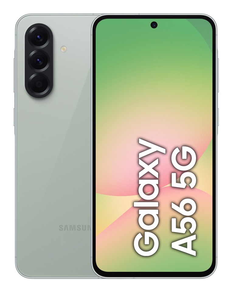 Samsung Galaxy A56 5G, Smartphone con Funzioni intelligenti, Display Super AMOLED 6.7”, 8GB RAM, 128GB, Camera 50MP, Batteria 5.000 mAh, IP67, Awesome Olive