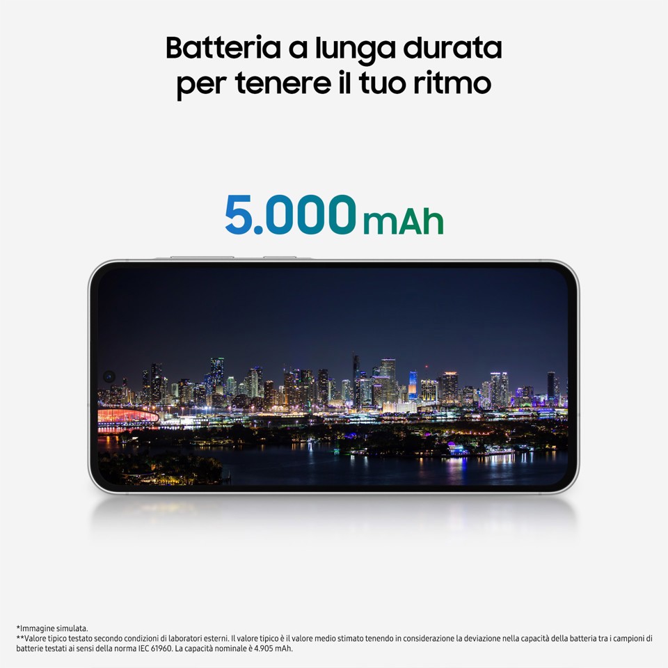 Samsung Galaxy A56 5G, Smartphone con Funzioni intelligenti, Display Super AMOLED 6.7”, 8GB RAM, 128GB, Camera 50MP, Batteria 5.000 mAh, IP67, Awesome Olive