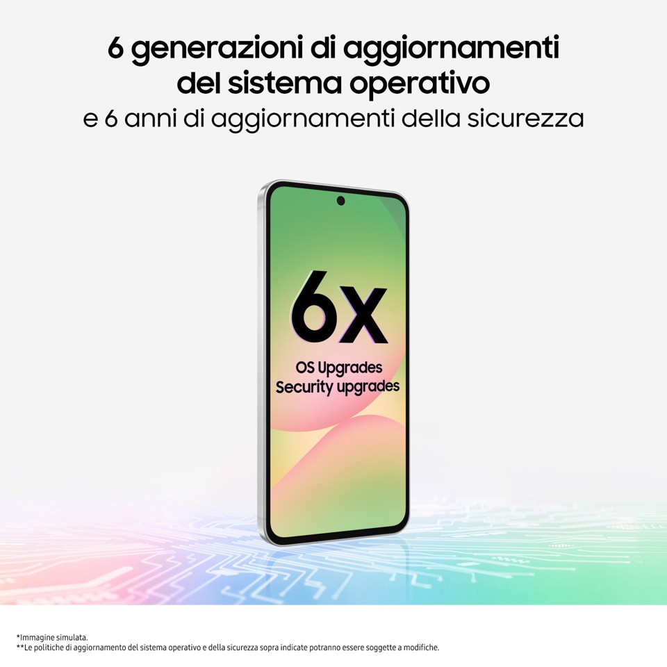 Samsung Galaxy A56 5G, Smartphone con Funzioni intelligenti, Display Super AMOLED 6.7”, 8GB RAM, 256GB, Camera 50MP, Batteria 5.000 mAh, IP67, Awesome Pink