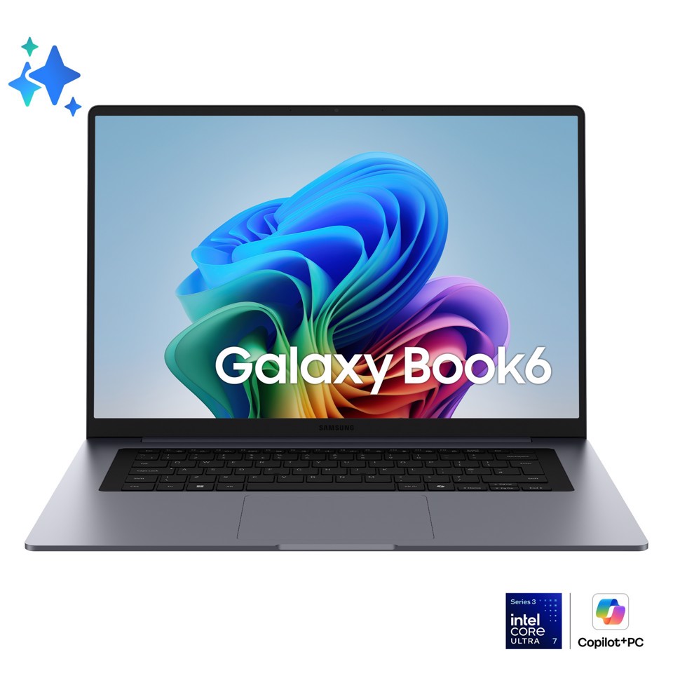 Samsung Galaxy Book6 Copilot+ PC Intel Core Ultra 7 355 Computer portatile 40,6 cm (16") WUXGA 16 GB LPDDR5x-SDRAM 512 GB SSD Wi-Fi 6E (802.11ax) Windows 11 Home Grigio