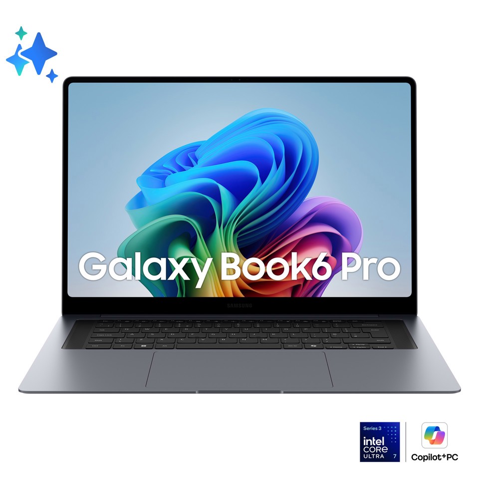 Samsung Galaxy Book6 Pro (16", Ultra 7 356H, 32GB), Copilot+PC, lntel® Core™ Ultra 7 processor 356H, 1TB, Portatile, Batteria fino a 30 ore*, Design sottile, Dynamic AMOLED 2X display, Touchscreen, Touchpad Aptico, Galaxy Al, Gray