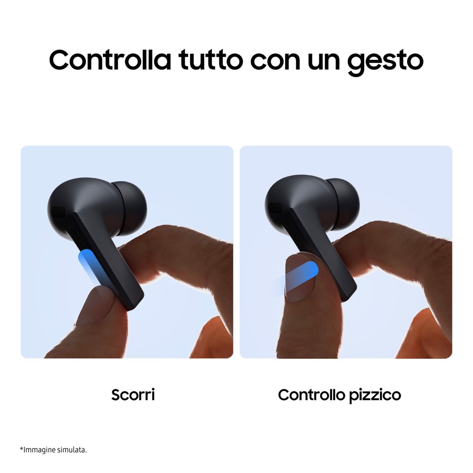 Samsung Galaxy Buds3 FE, Auricolari Wireless, Audio 360, Gemini AI, Black