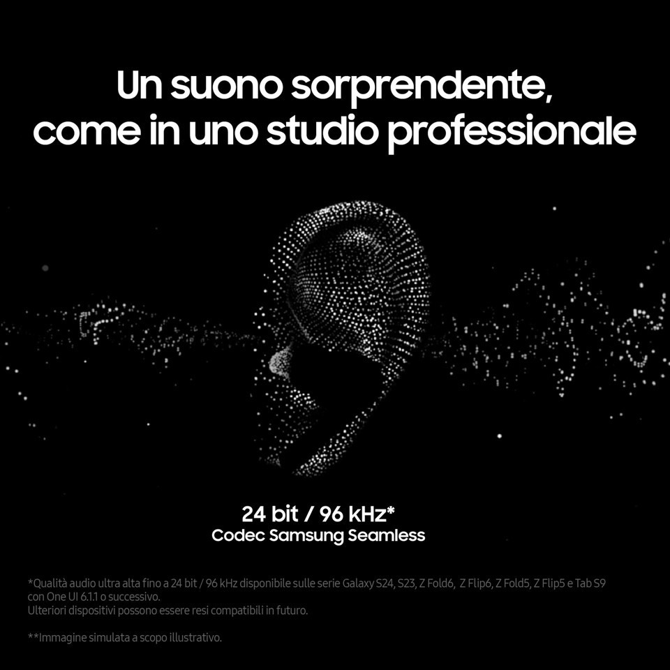 Samsung Galaxy Buds3 Pro Auricolari AI in-ear True Wireless, Speaker a 2 vie, Audio Hi-Fi, Impermeabilità IP57, White