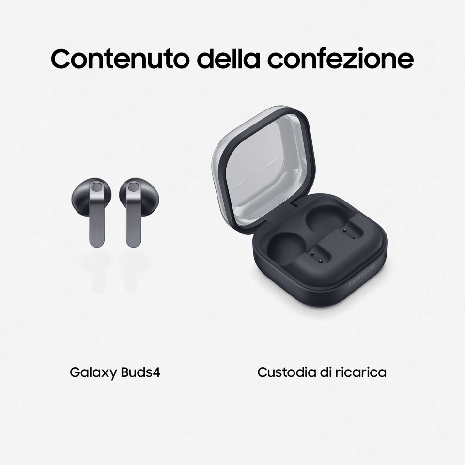 Samsung Galaxy Buds4, Black, ANC, Galaxy AI