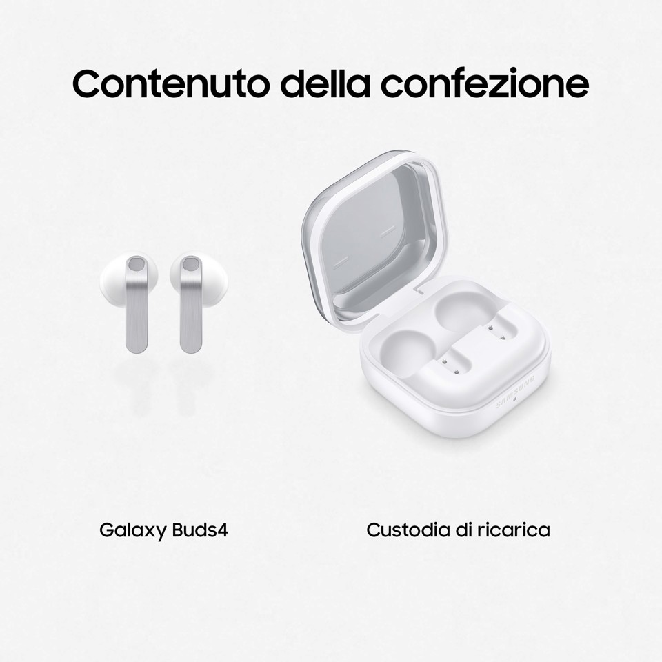 Samsung Galaxy Buds4, White, ANC, Galaxy AI