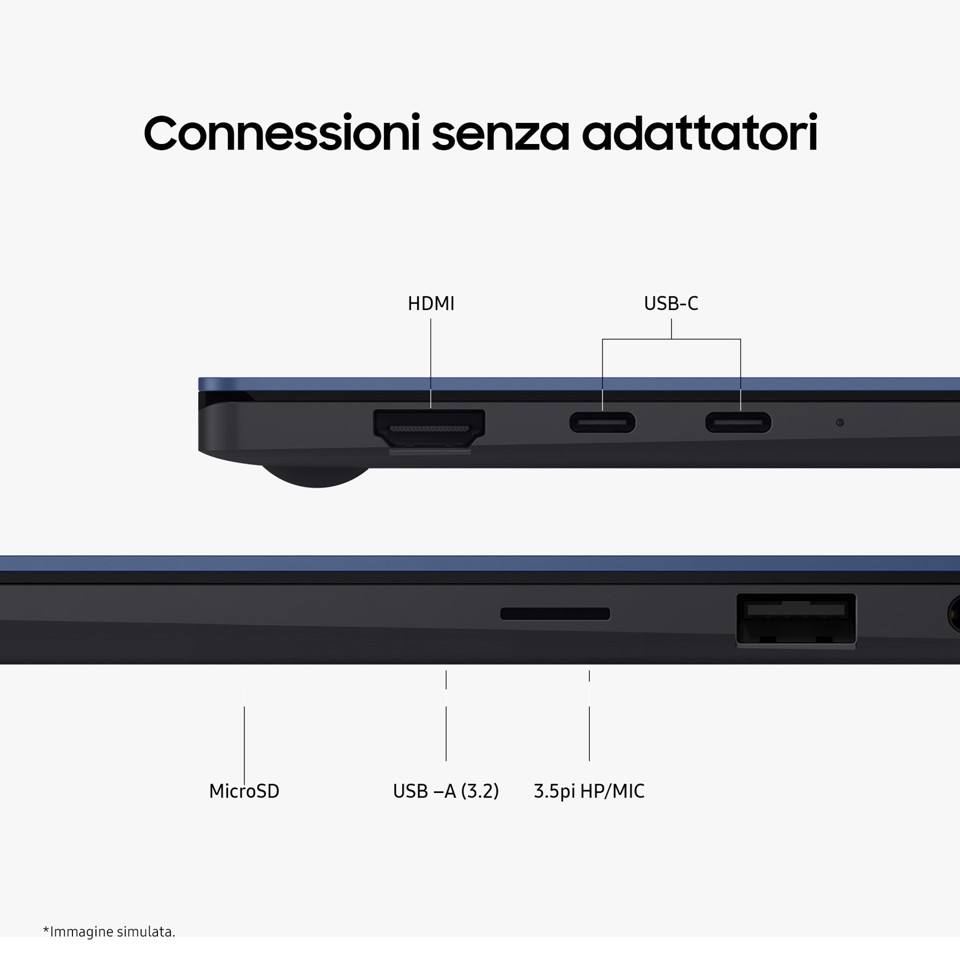 Samsung Galaxy Chromebook Plus, display 15.6", Intel Core 3, RAM 8GB, 256GB, Neptune Blue, Chrome OS