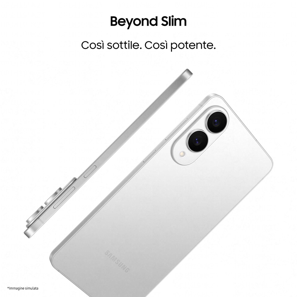 Samsung Galaxy S25 Edge, Smartphone AI, Display 6.7'' QHD+ Dynamic AMOLED 2X, Fotocamera 200MP, RAM 12GB, 256GB, 3.900 mAh, Titanium Silver