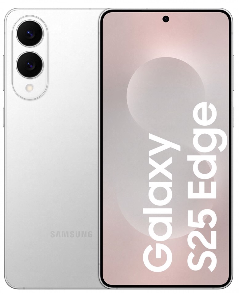 Samsung Galaxy S25 Edge, Smartphone AI, Display 6.7'' QHD+ Dynamic AMOLED 2X, Fotocamera 200MP, RAM 12GB, 256GB, 3.900 mAh, Titanium Silver