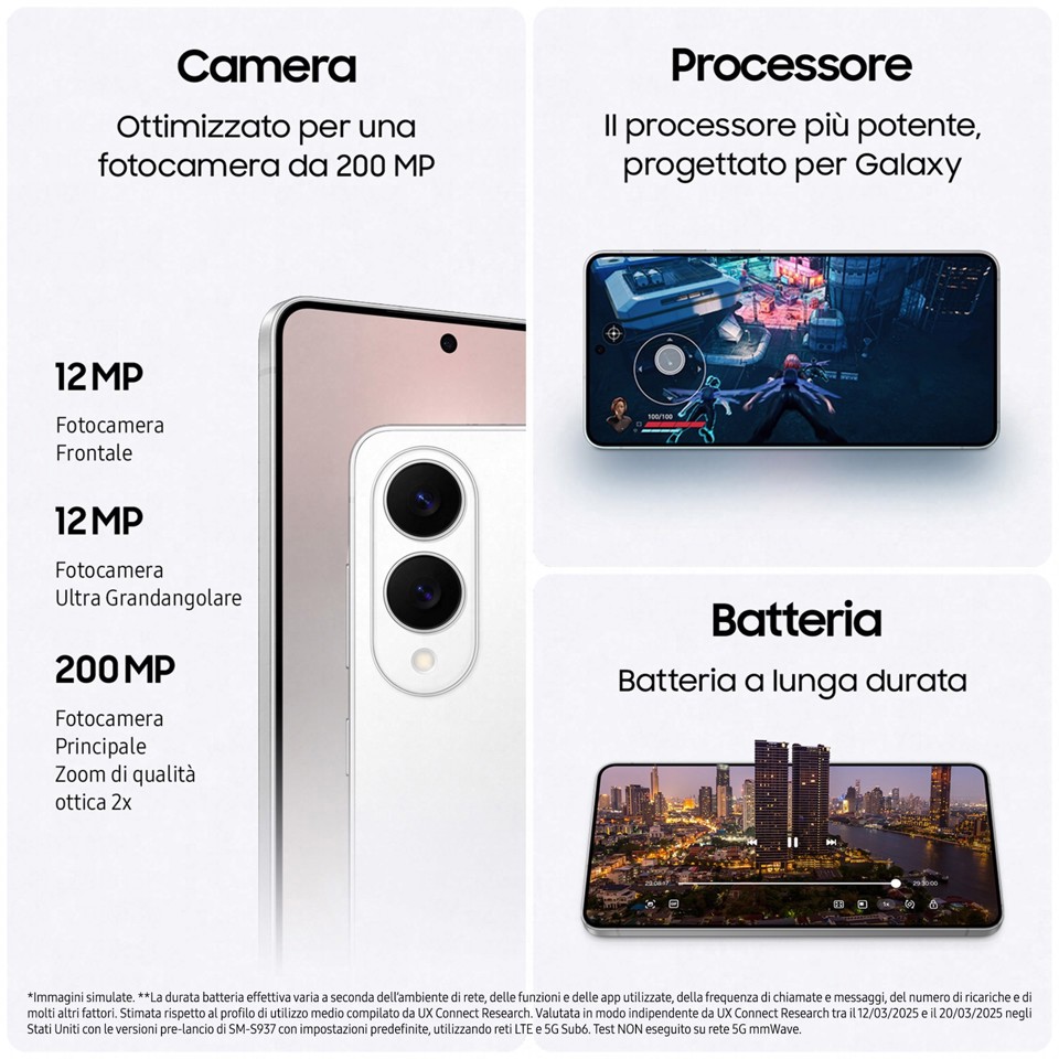 Samsung Galaxy S25 Edge, Smartphone AI, Display 6.7'' QHD+ Dynamic AMOLED 2X, Fotocamera 200MP, RAM 12GB, 512GB, 3.900 mAh, Titanium Jetblack