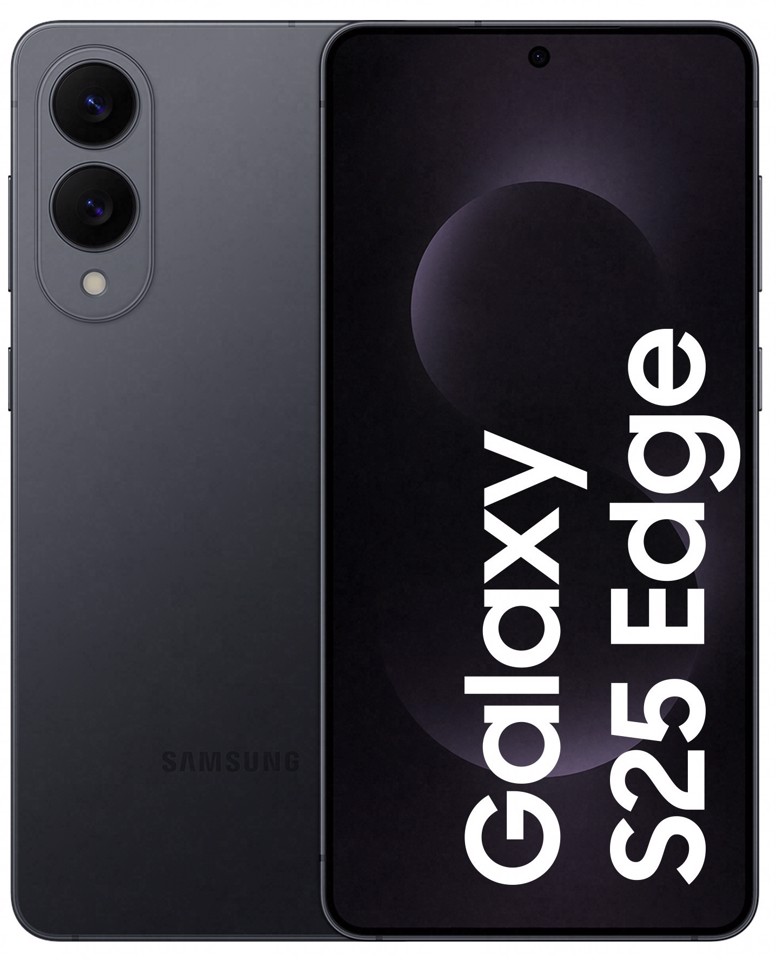 Samsung Galaxy S25 Edge, Smartphone AI, Display 6.7'' QHD+ Dynamic AMOLED 2X, Fotocamera 200MP, RAM 12GB, 512GB, 3.900 mAh, Titanium Jetblack