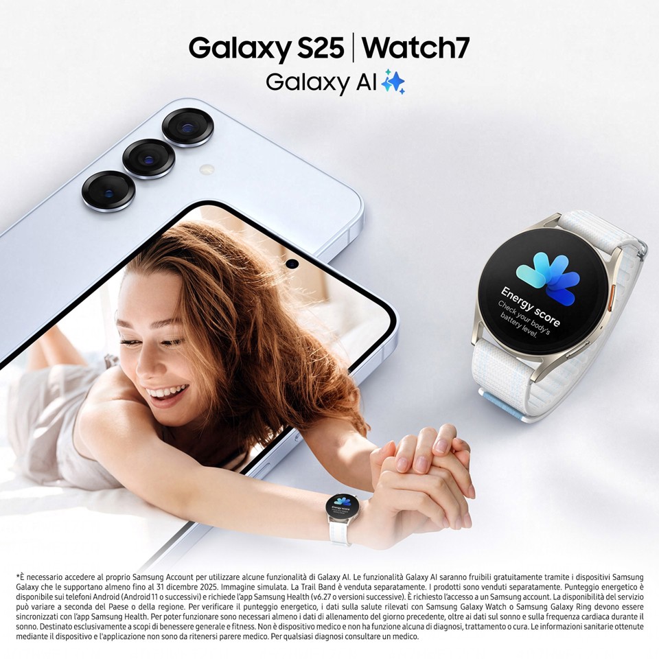 Samsung Galaxy S25 Smartphone AI, Display 6.2'' FHD+ Dynamic AMOLED 2X, Fotocamera 50MP, RAM 12GB, 128GB, 4.000 mAh, Silver shadow