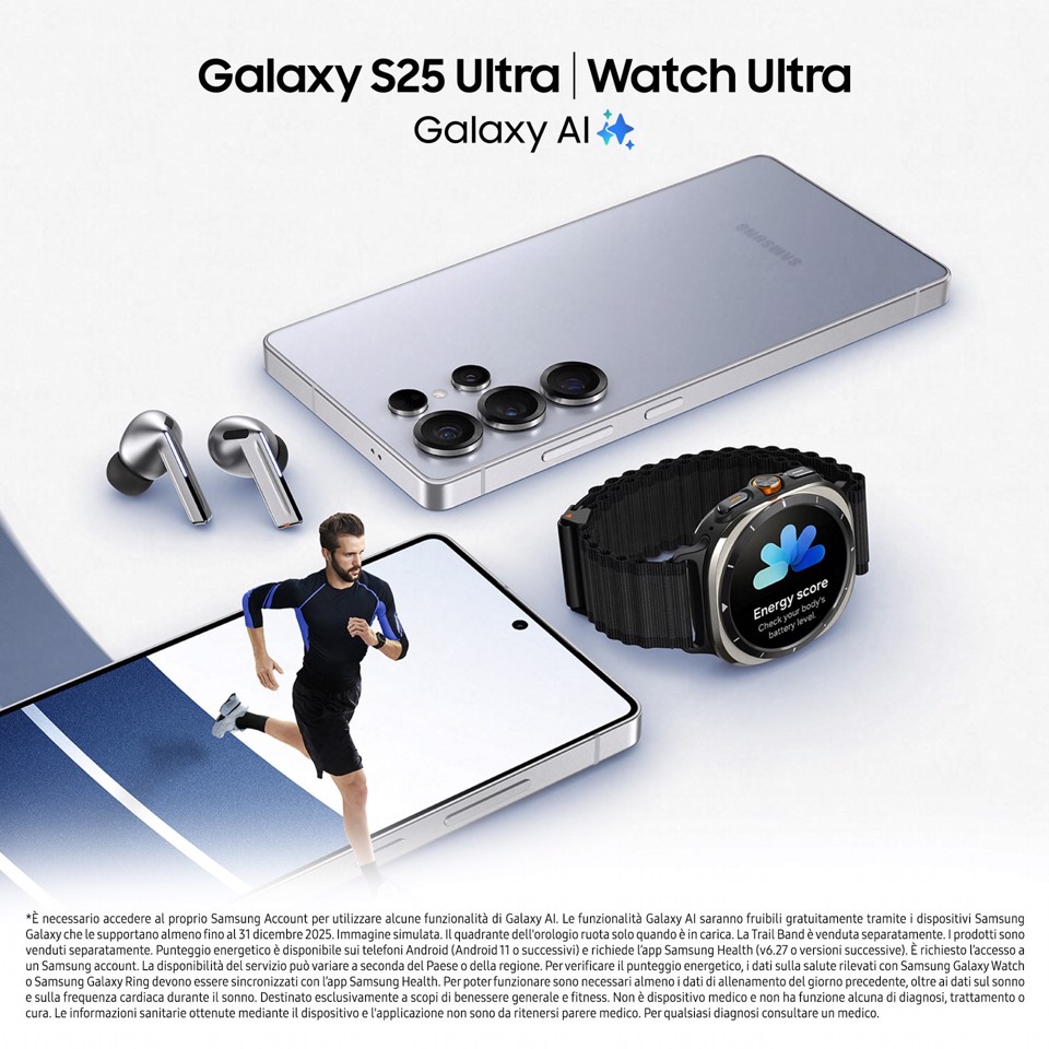 Samsung Galaxy S25 Ultra Smartphone AI, Display 6.9'' QHD+ Dynamic AMOLED 2X, Fotocamera 200MP, RAM 12GB, 512GB, 5.000 mAh, Titanium Gray