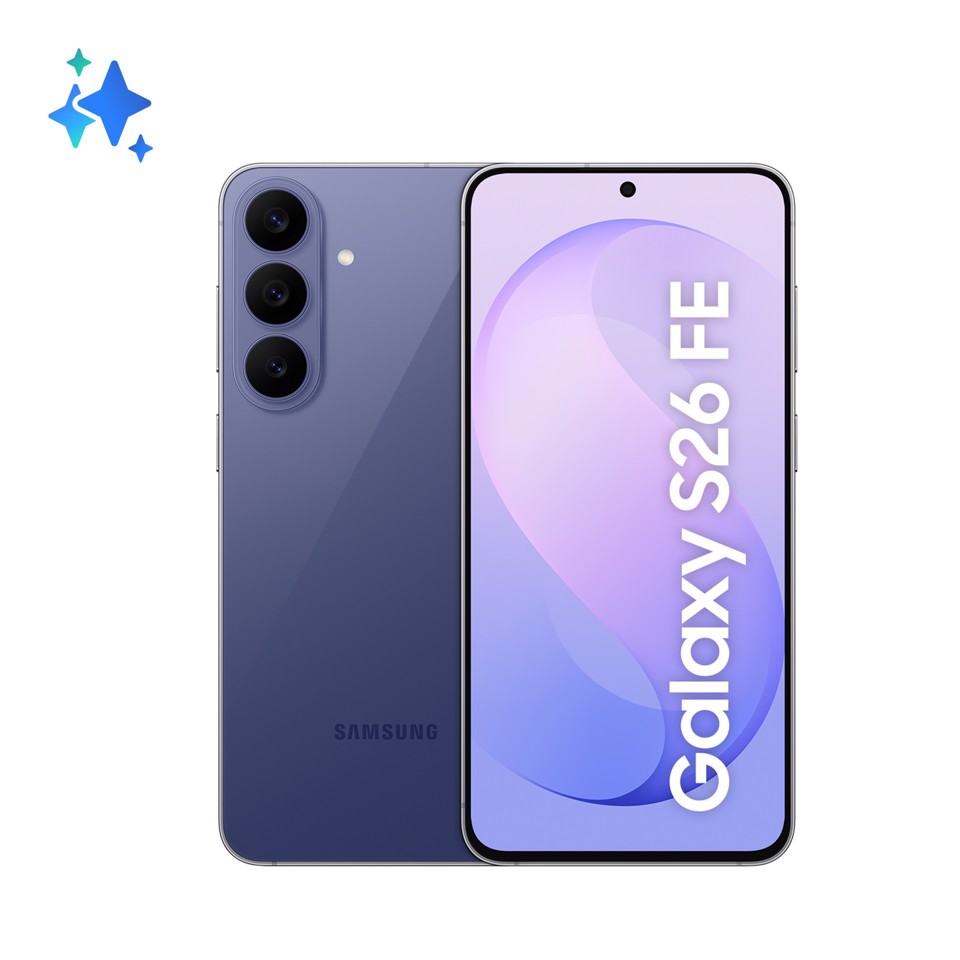 Samsung Galaxy S26 FE, 256GB, Blueberry, AI, Camera 50MP, Assistente Foto, My FanCam, Video con Blocco Orizzontale, Batteria 4900 mAh, RAM 8GB
