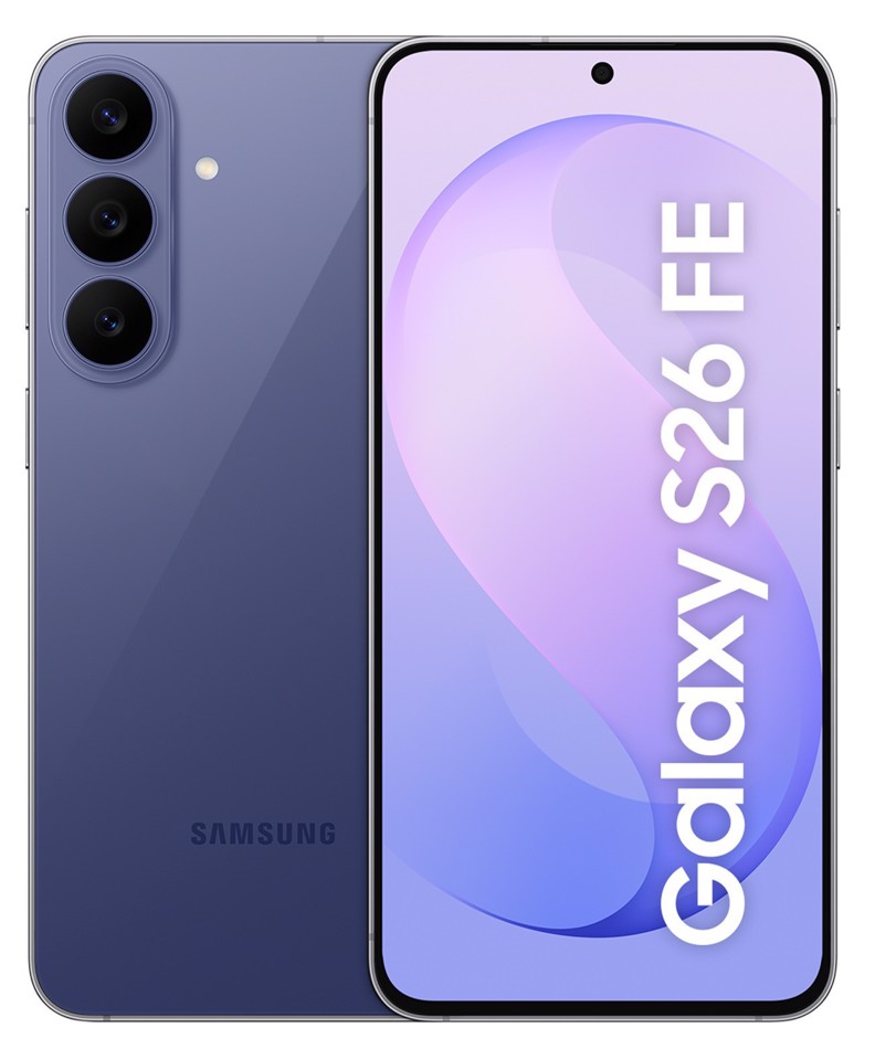 Samsung Galaxy S26 FE , 256GB, Blueberry, AI, Camera 50MP, Assistente Foto, My FanCam, Video con Blocco Orizzontale, Batteria 4900 mAh, RAM 8GB