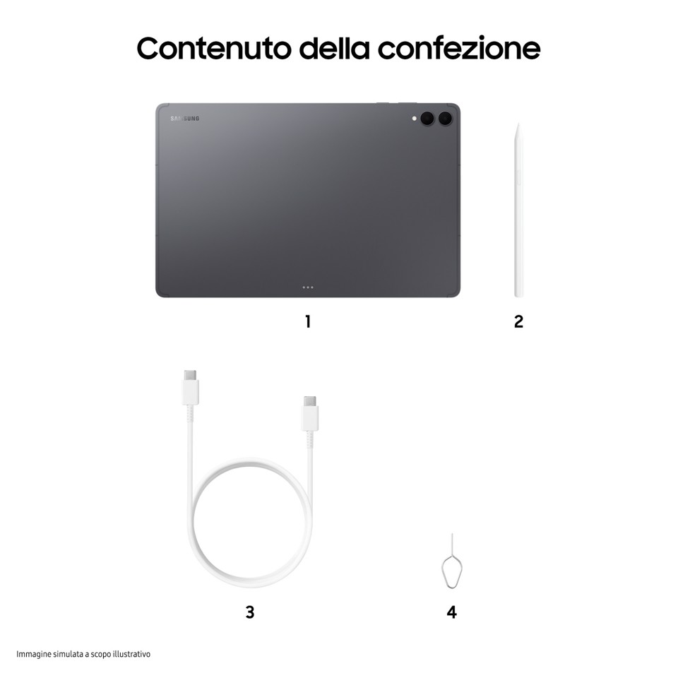 Samsung Galaxy Tab S11 Ultra 512 GB 37,1 cm (14.6") 12 GB Wi-Fi 7 (802.11be) Grigio