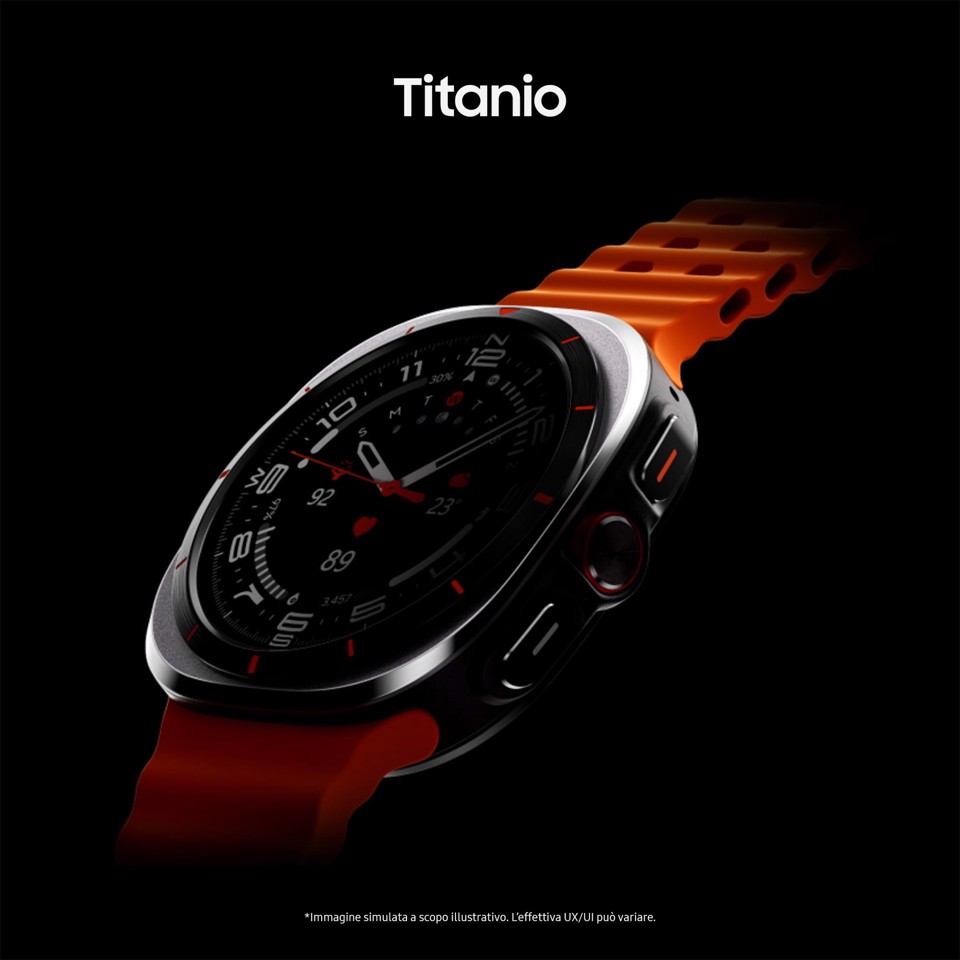Samsung Galaxy Watch Ultra 2025 (Titanium Blue, LTE, 47mm) Smartwatch Galaxy AI, Design resistente agli urti, Batteria a lunga durata, Cassa in titanio di grado aerospaziale