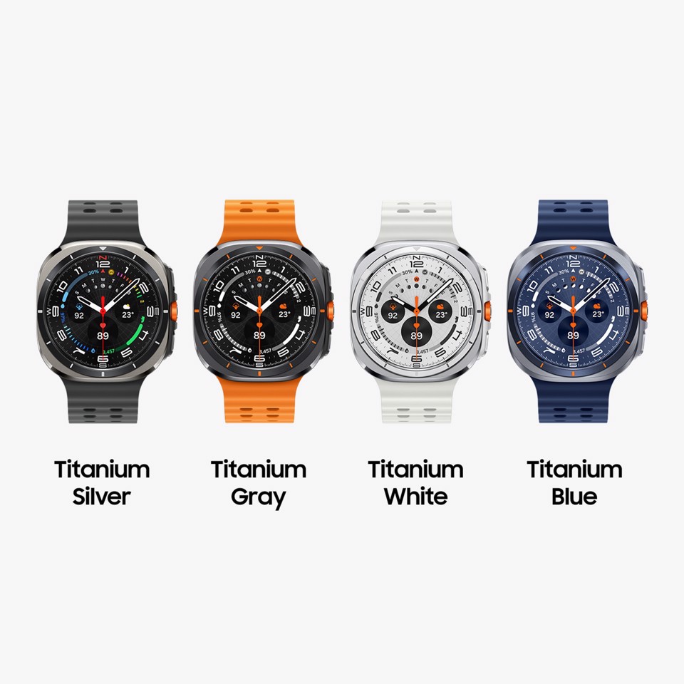 Samsung Galaxy Watch Ultra 2025 (Titanium Blue, LTE, 47mm) Smartwatch Galaxy AI, Design resistente agli urti, Batteria a lunga durata, Cassa in titanio di grado aerospaziale
