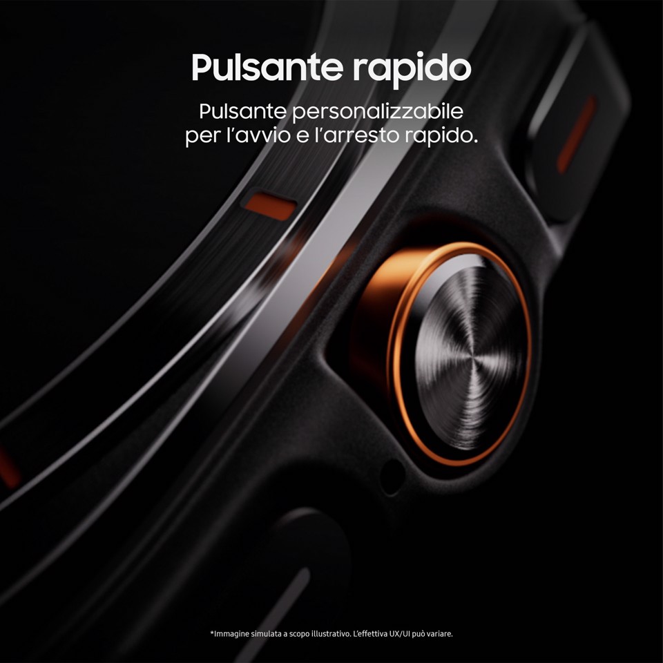 Samsung Galaxy Watch Ultra 2025 (Titanium Blue, LTE, 47mm) Smartwatch Galaxy AI, Design resistente agli urti, Batteria a lunga durata, Cassa in titanio di grado aerospaziale