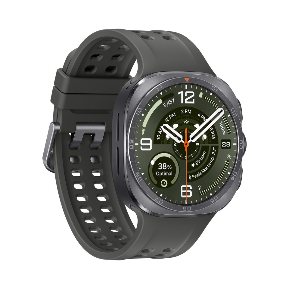 Samsung Galaxy Watch Ultra2, 47 mm, Titanium Silver, LTE, design resistente, 800mAh, IP69K, luminosità 5000nit, trail run, diving,10 ATM, SOS, punteggio energetico, benessere cardiaco [Versione Italiana]