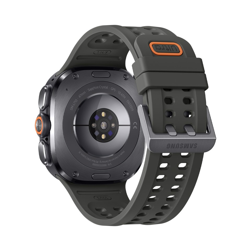 Samsung Galaxy Watch Ultra2, 47 mm, Titanium Silver, LTE, design resistente, 800mAh, IP69K, luminosità 5000nit, trail run, diving,10 ATM, SOS, punteggio energetico, benessere cardiaco [Versione Italiana]