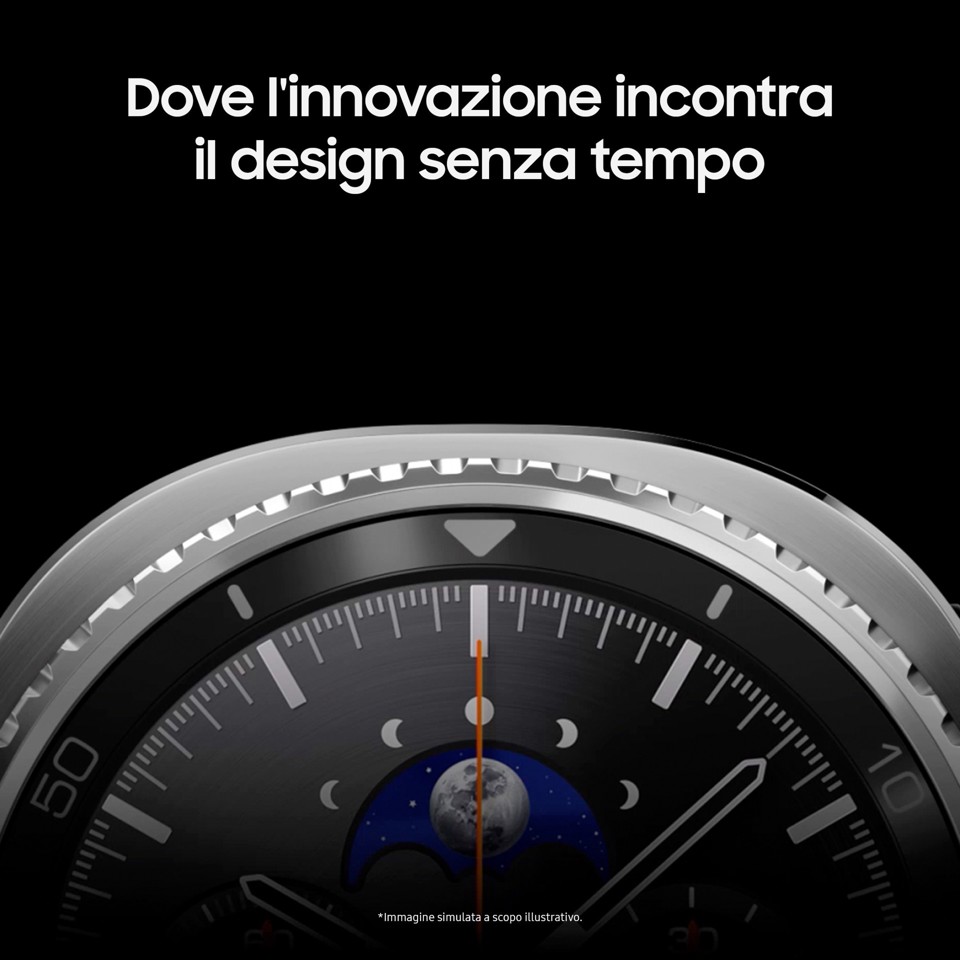 Samsung Galaxy Watch8 Classic (Black, BT, 46mm) Smartwatch Galaxy AI, design resistente agli urti, lunetta girevole, processore 3nm, monitoraggio attività fisica e sonno, One UI 8