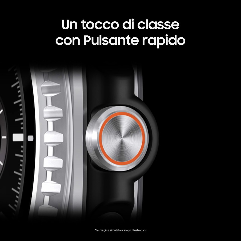 Samsung Galaxy Watch8 Classic (Black, BT, 46mm) Smartwatch Galaxy AI, design resistente agli urti, lunetta girevole, processore 3nm, monitoraggio attività fisica e sonno, One UI 8