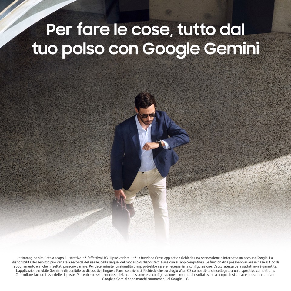 Samsung Galaxy Watch8 Classic (White, BT, 46mm) Smartwatch Galaxy AI, design resistente agli urti, lunetta girevole, processore 3nm, monitoraggio attività fisica e sonno, One UI 8